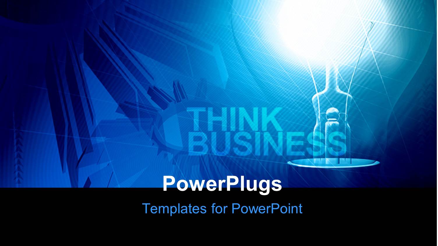 a Glowing Bulb with a Bluish Background