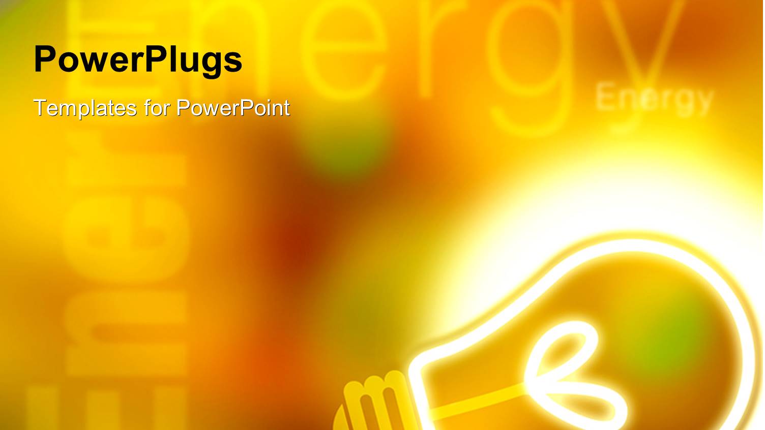 a Glowing Bulb with Yellowish Background