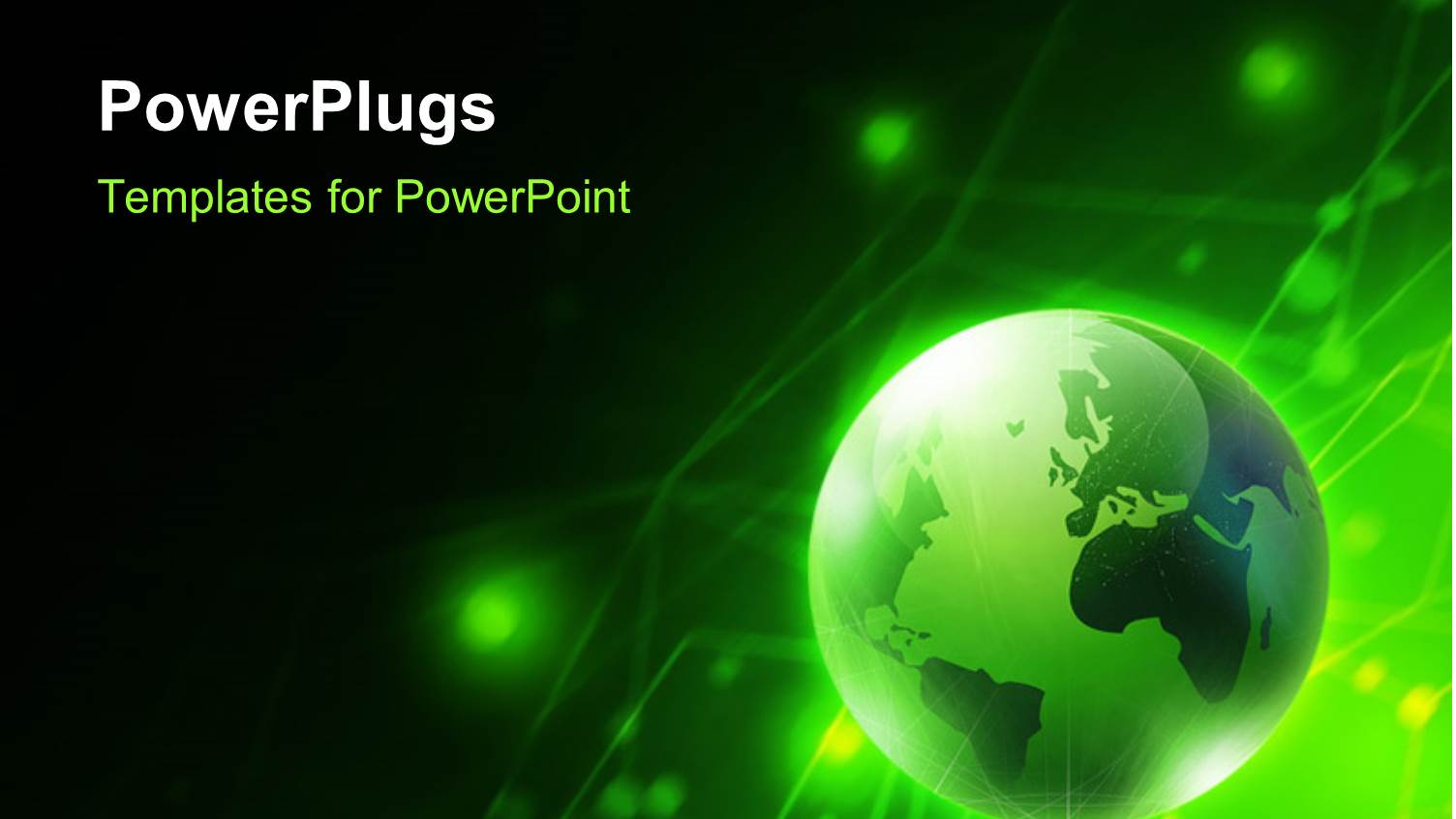 Glowing Earth Globe on Digital Background with Connected Lighted Dots