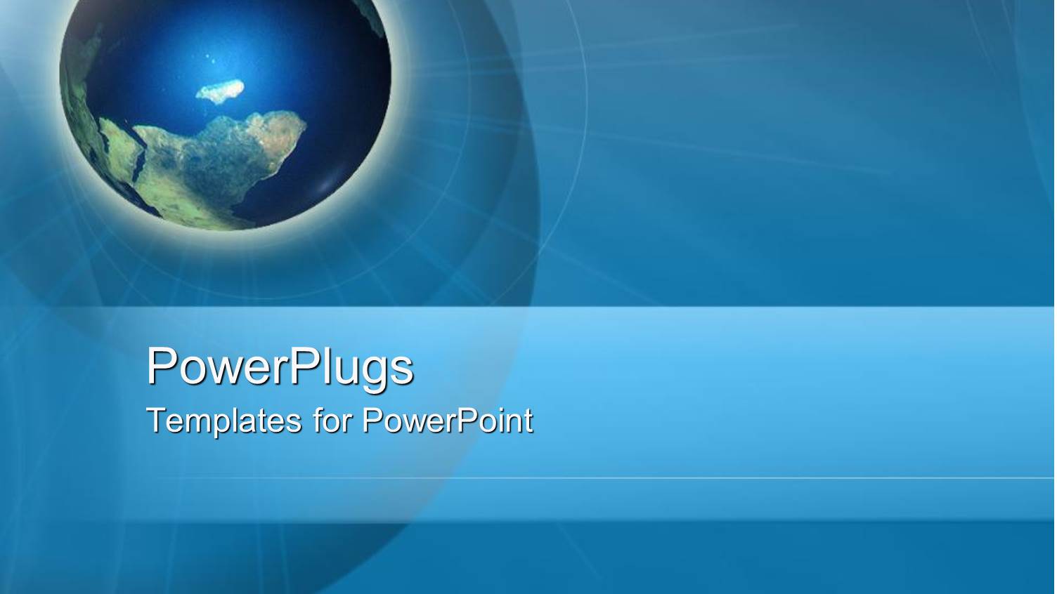 Glowing Earth Globe Over Abstract Background of larger Globe with Blue 