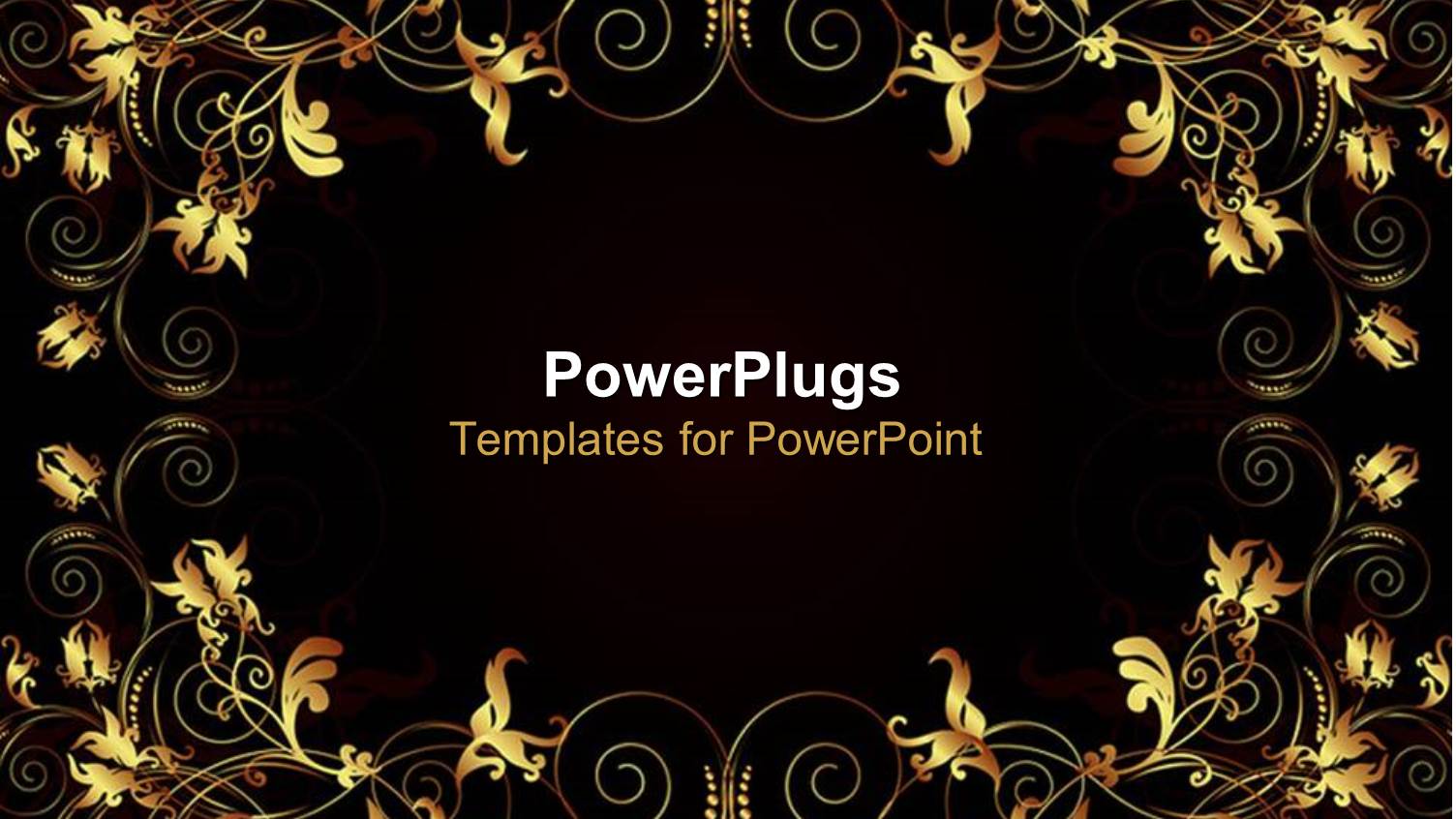 Glowing Flowery Artwork on Black Background