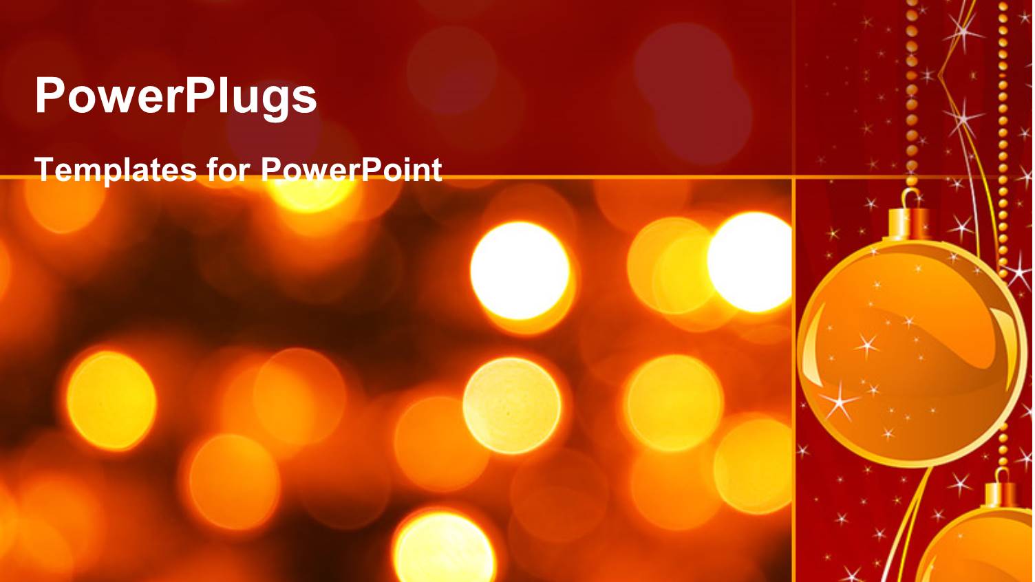 Gold Christmas Background with Luminous Lanterns