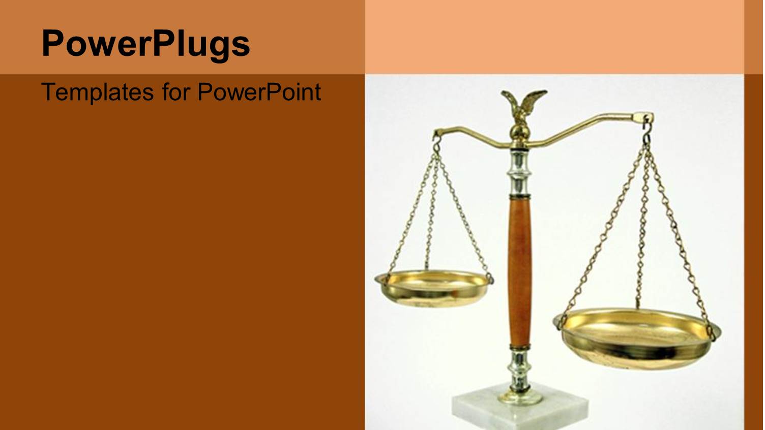 a Gold Colored Judgement Scale on a White Background