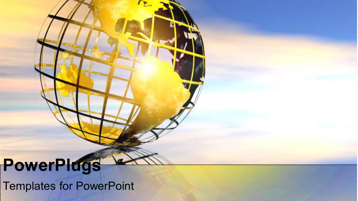 Gold Globe in Sky Sunset