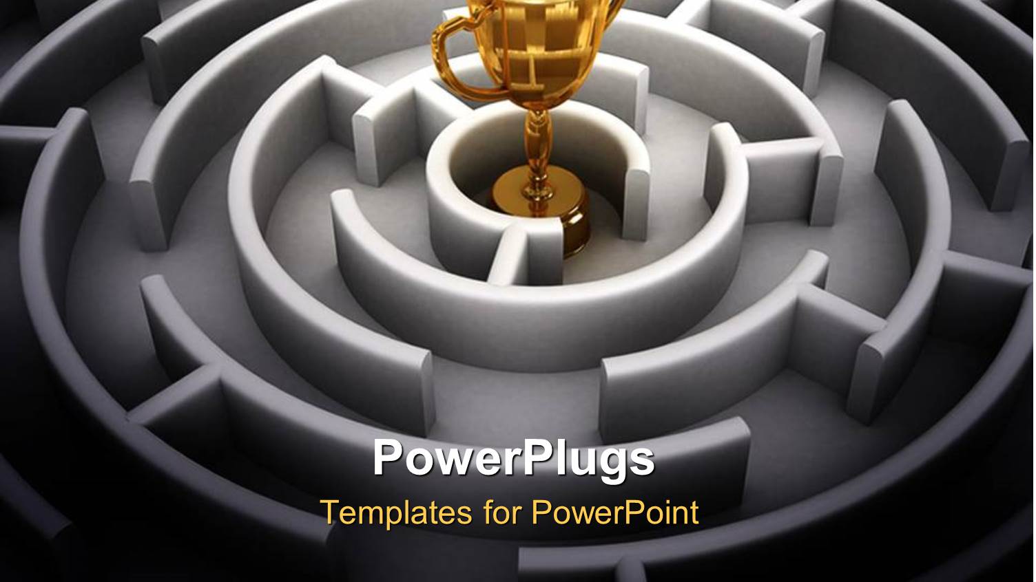 a Golden Cup in the Middle of a Maze