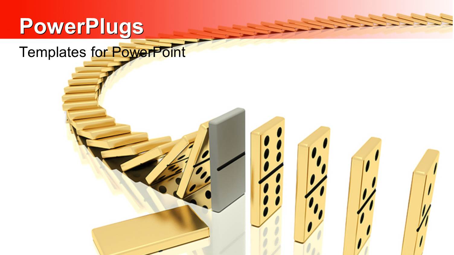 Golden Domino Bones with White Color