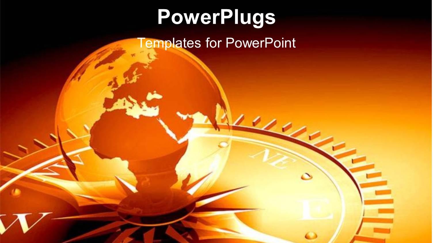 a Golden Globe on a Compass