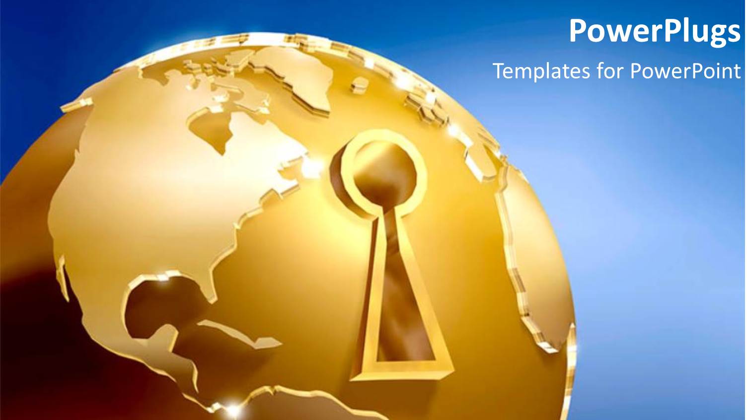 a Golden Globe with a Keyhole in it