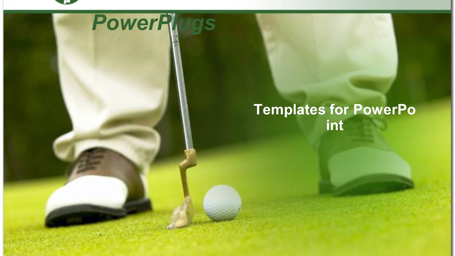 Golfer's Feet Lining Up Shot with Putter and Golf Ball