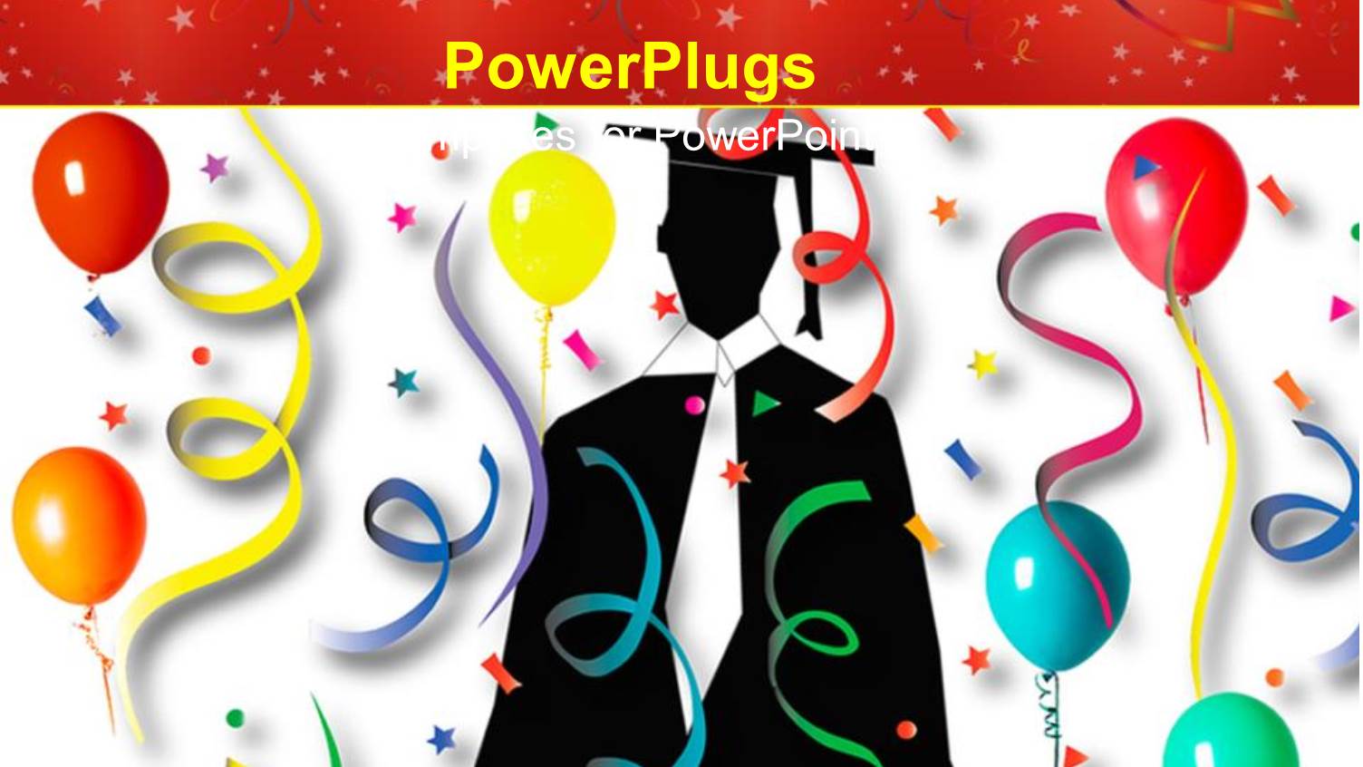 a Graduate in the Middle with Lots of Balloon and Celebration Material Around