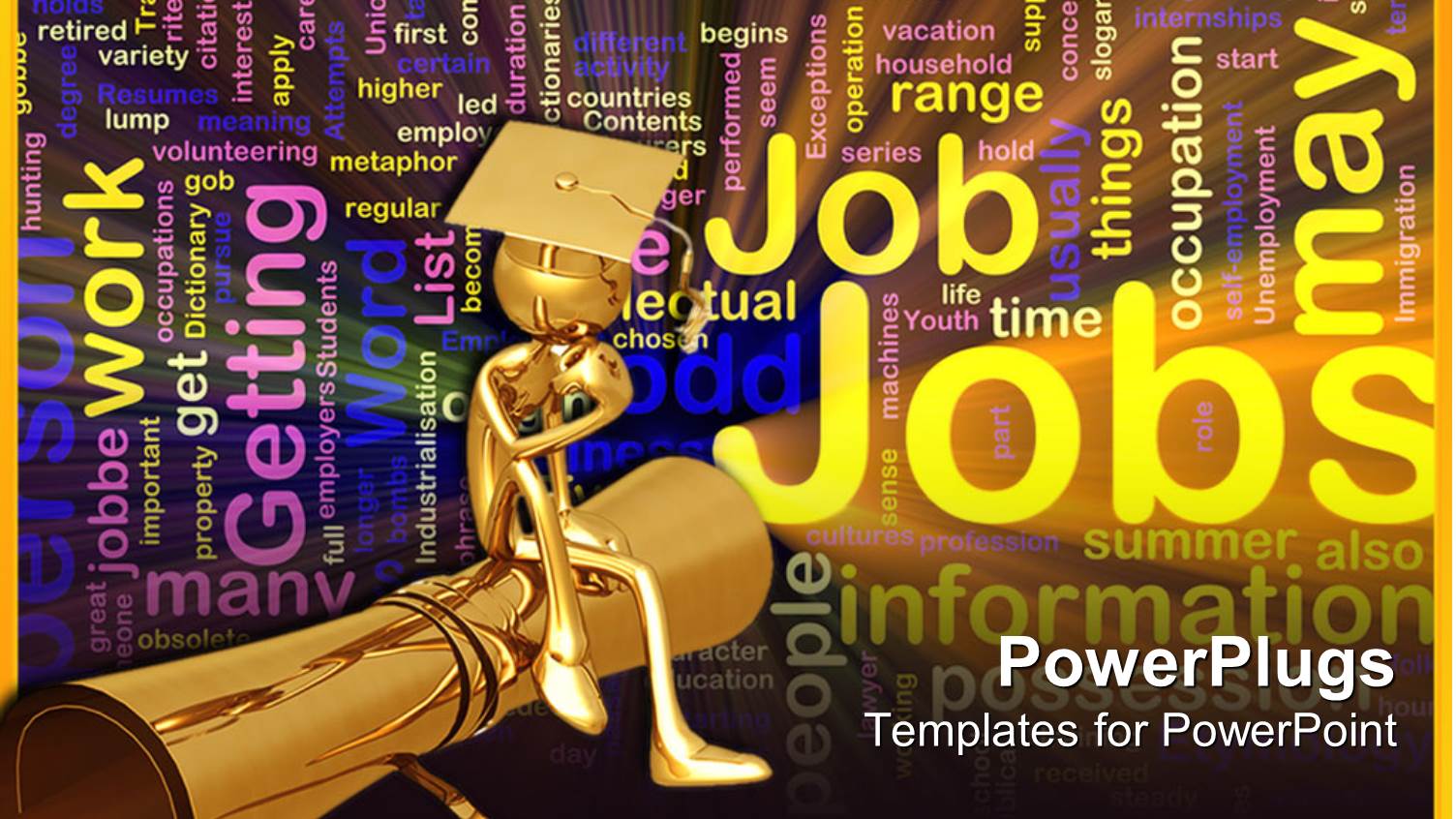 a Graduate Sitting on its Degree and Thinking of Job