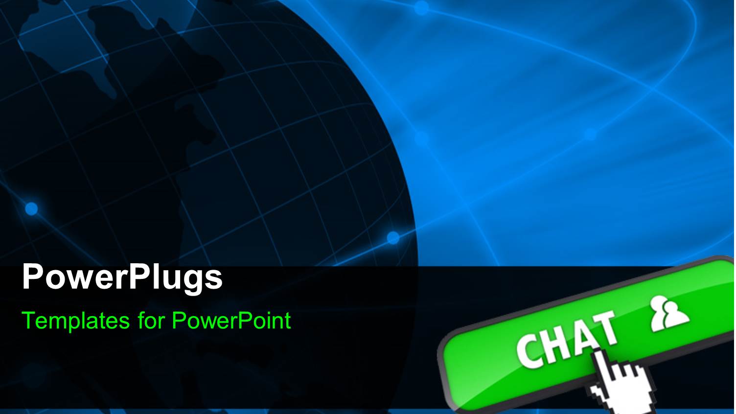 a Graphic 3D Earth Globe and a Cursor with a Green Tab