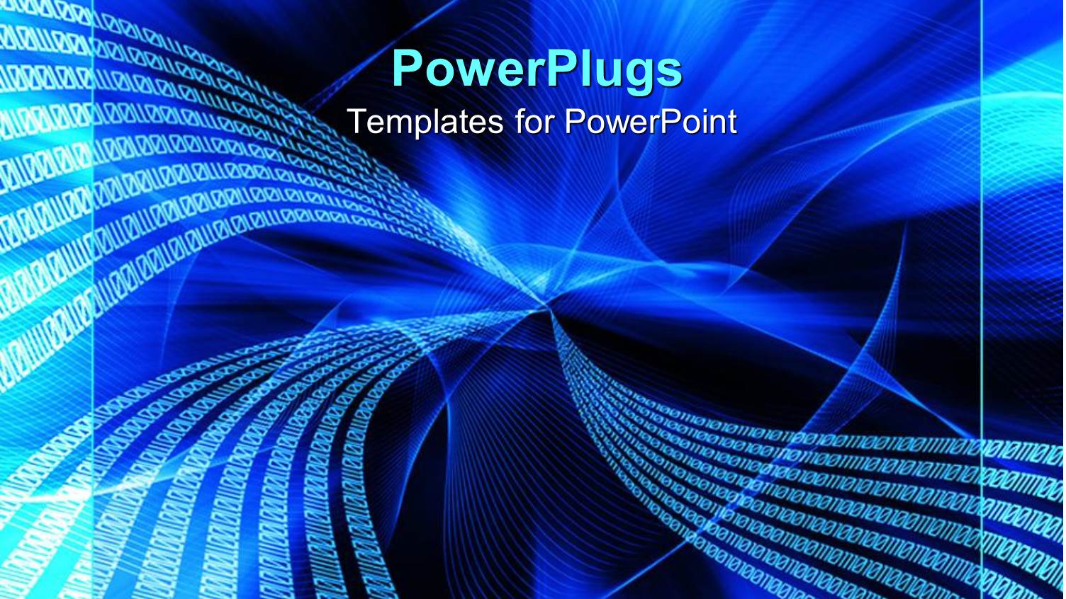 Graphical Depiction of Binary Codes on a Blue and Black Background
