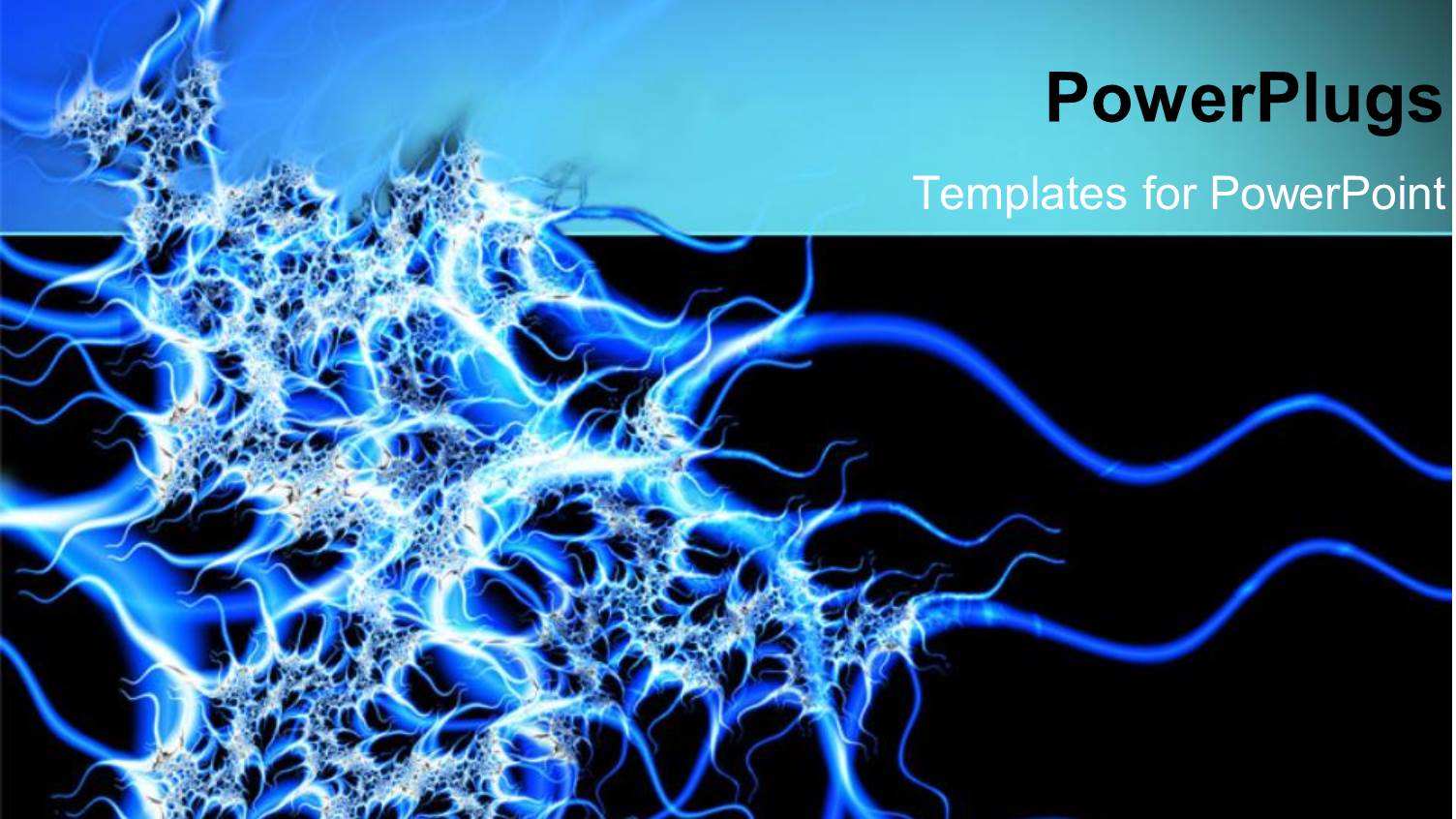 Graphical Depiction of Interconnected Blue and White Electrical Waves