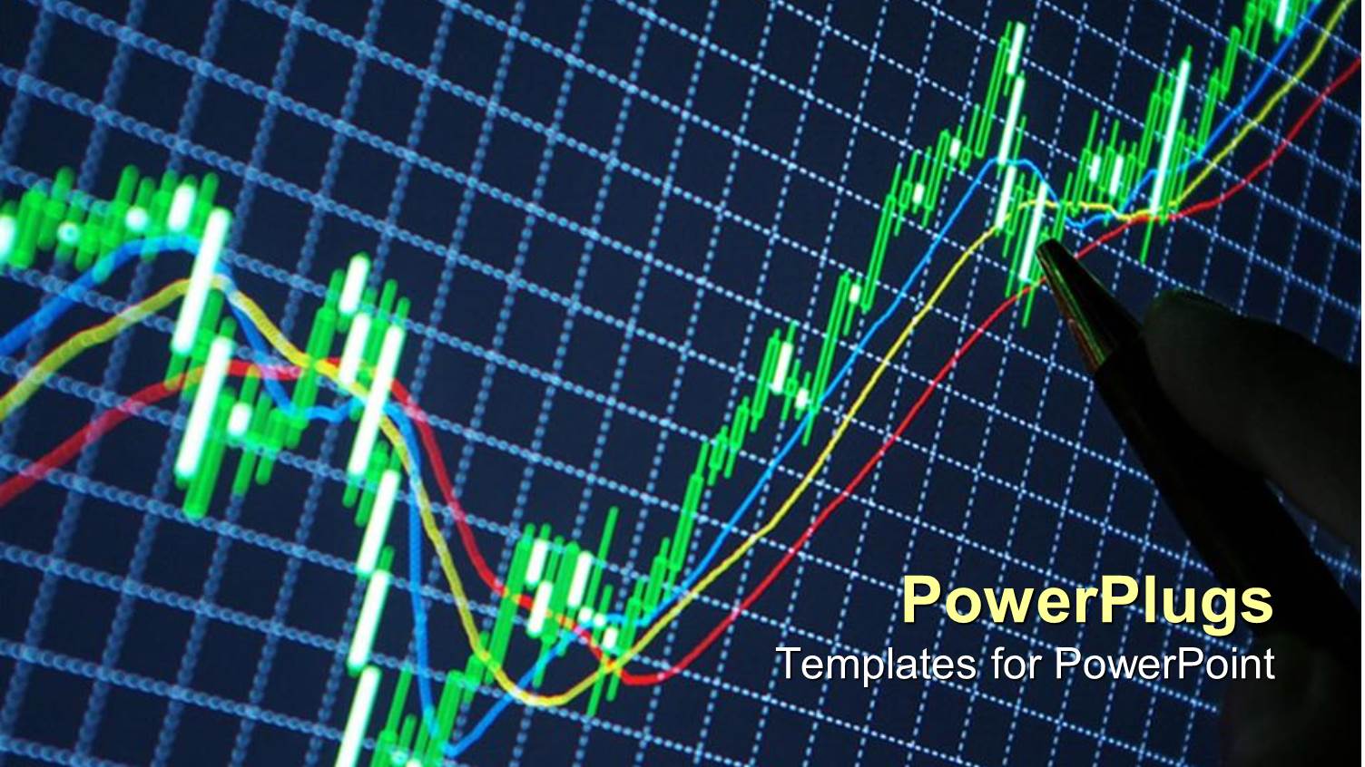 Graphics of a Chart with Green and Red Lines