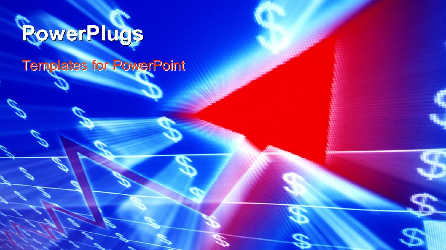 Graphics of a Red Cursor and Lots of Dollar Symbols