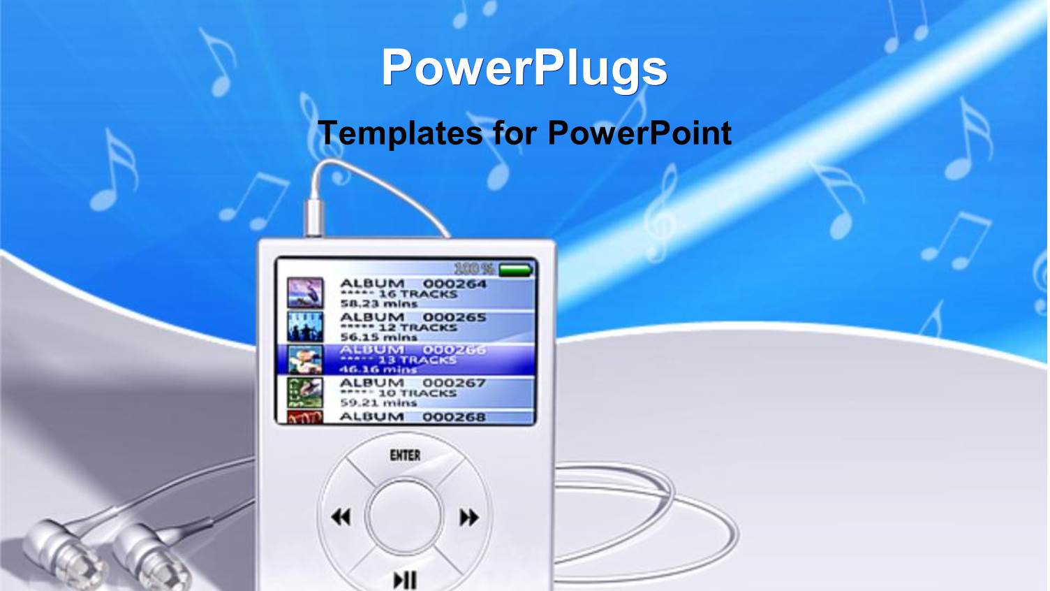 Graphics of a Silver Colored Ipod with an Earpiece