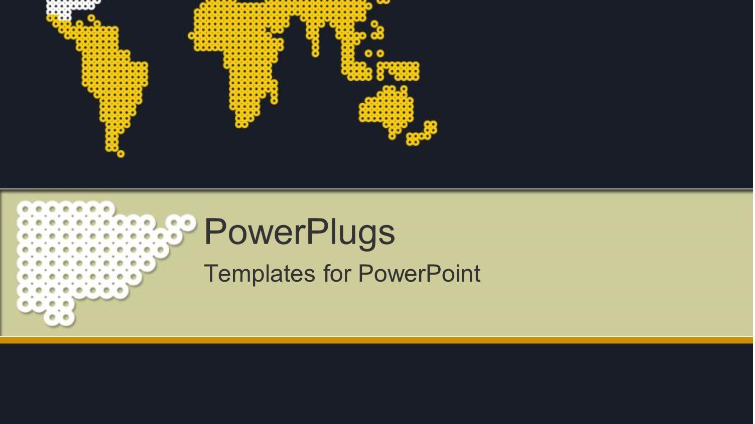 Graphics of a Yellow American Map on a Black Background