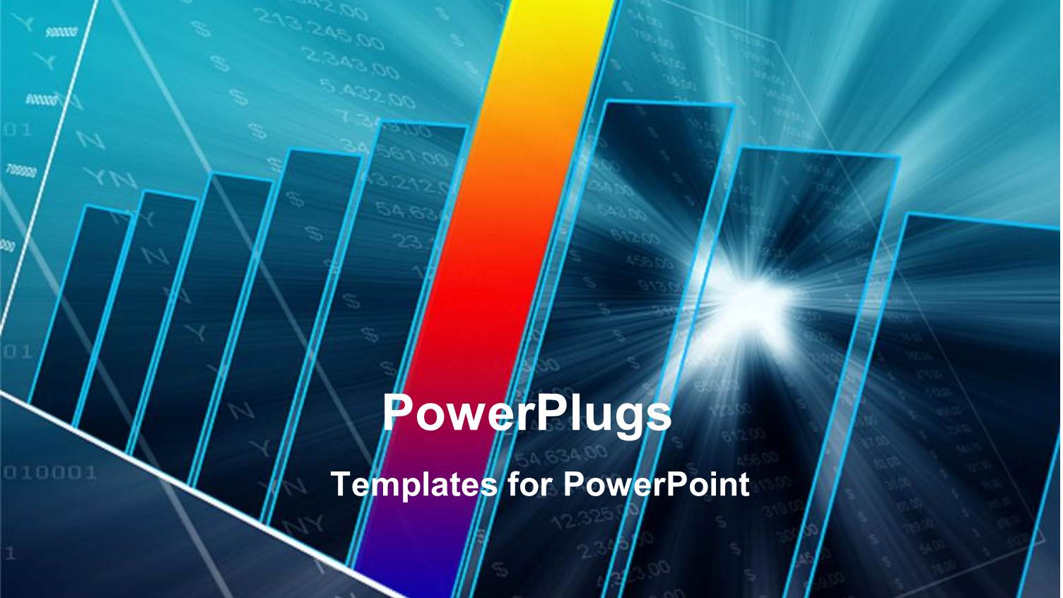 Graphs and Bar Charts Financing Accounting Income Profits Business on a Blue Background
