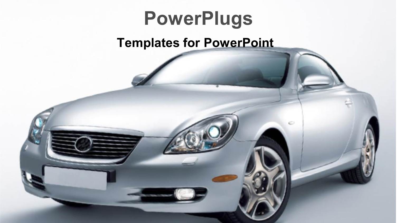 Gray Luxury Car Prototype, New Car on Gradient Gray Background