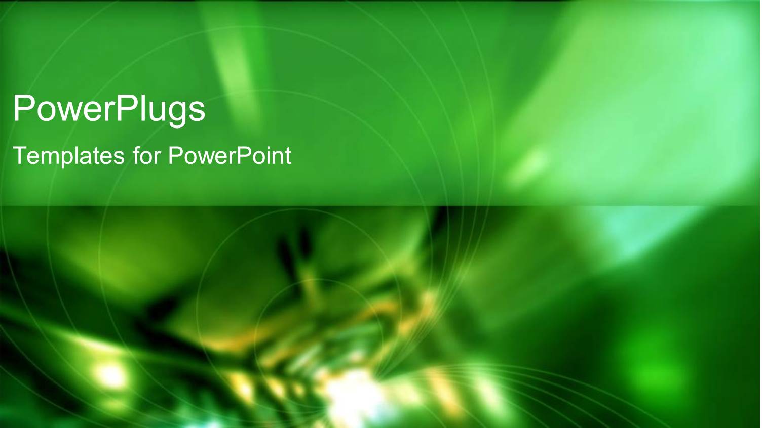 Green Abstract Hallway Corridor Hospital Building Simple Modern Circles White Text