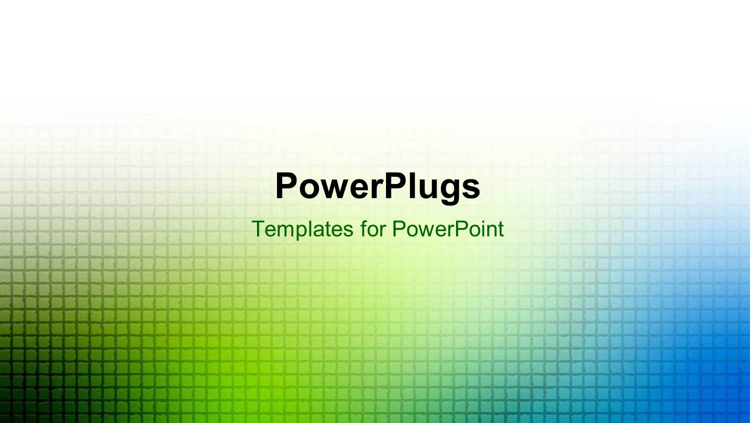 Green and Blue Blur Grid Over White Background