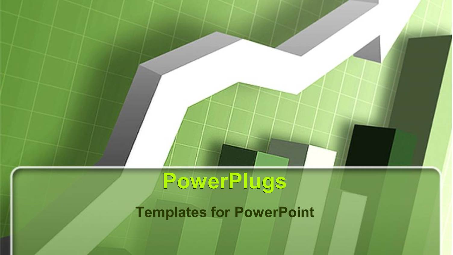 Green Charts Graphs Increasing Financial Growth of Company Bar Chart