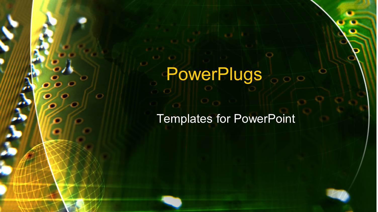 Green Computer Chip with Silver Transistors
