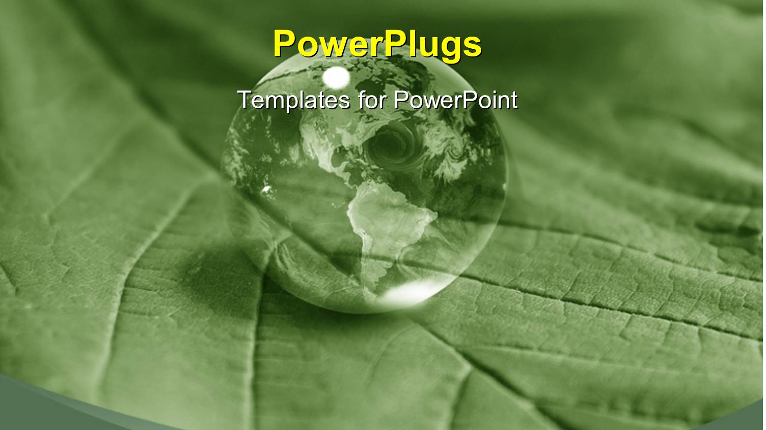 Green Earth Over the Green Leave