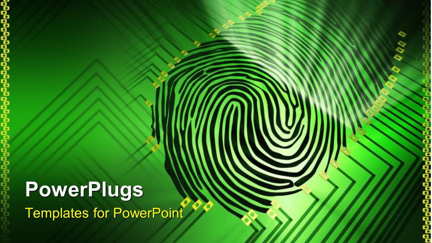 Green Fingerprint Technology for Crime Health and Science on a Green Background