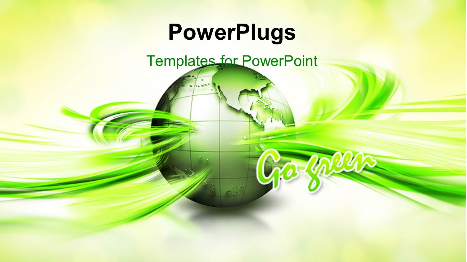 a Green Globe with Greenish Background