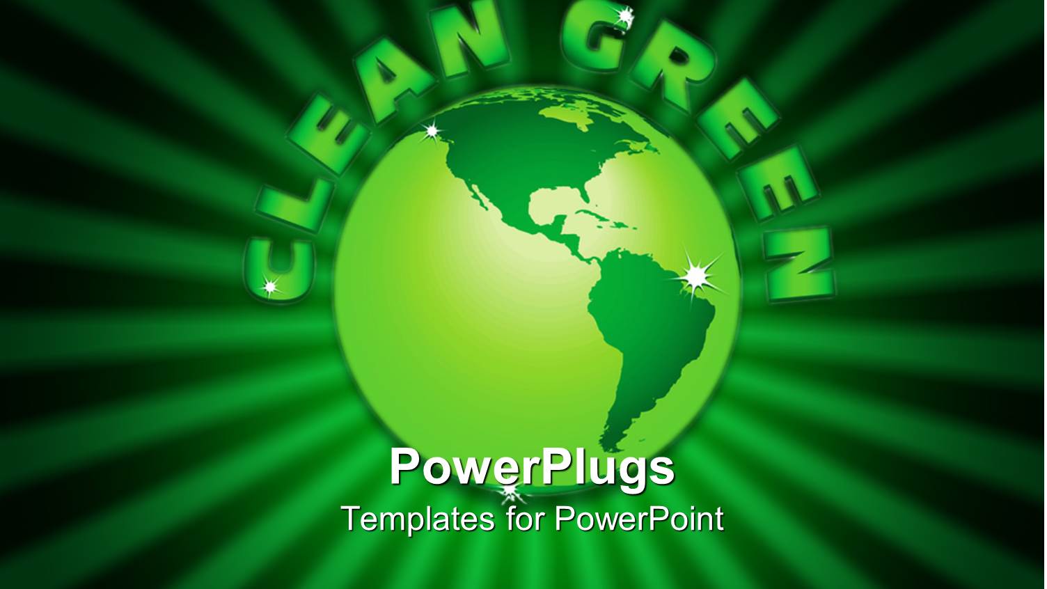 a Green Globe with a Number of Greenish Lines in Background