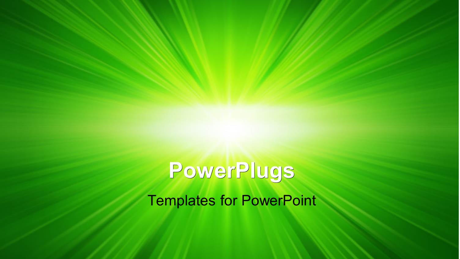 Green Glowing Background with Zooming Effect