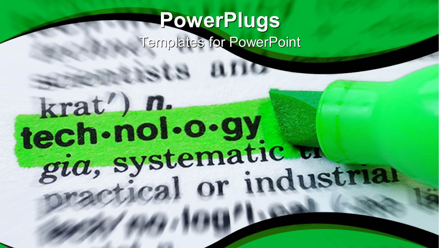 a Green Marker Marking a Text that Spells Out the Word 