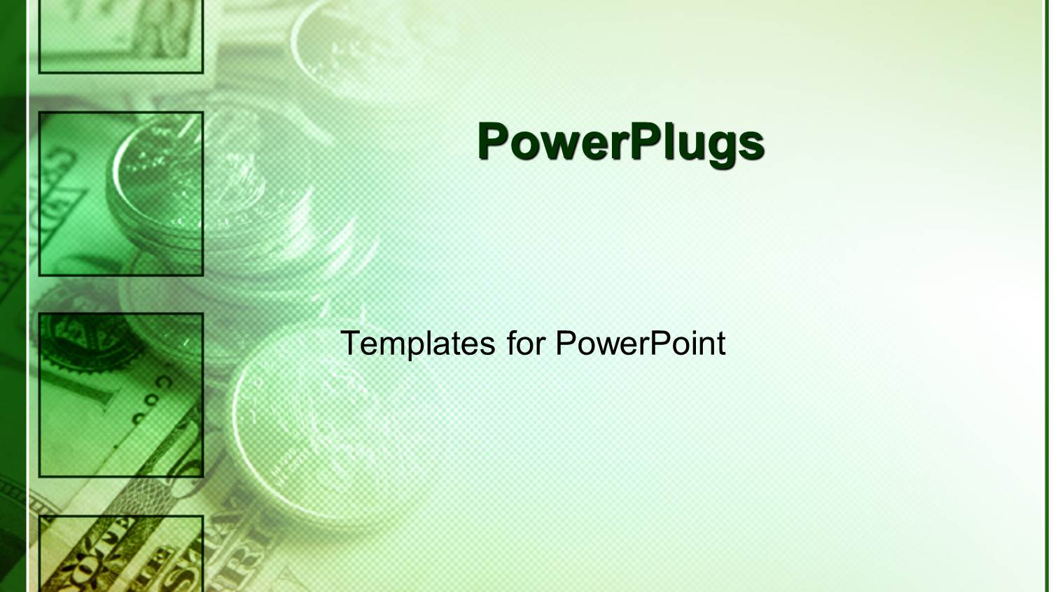 Green Money for Finances as a Metaphor on a Fading White Background