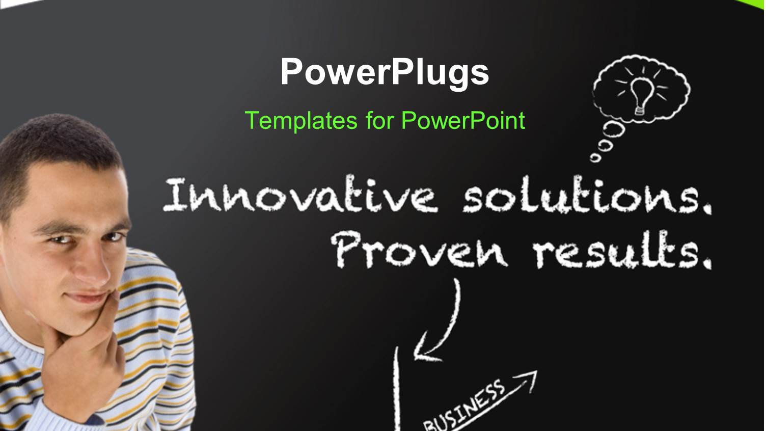 a Greenish and Blackish Background with a Person Thinking about Something