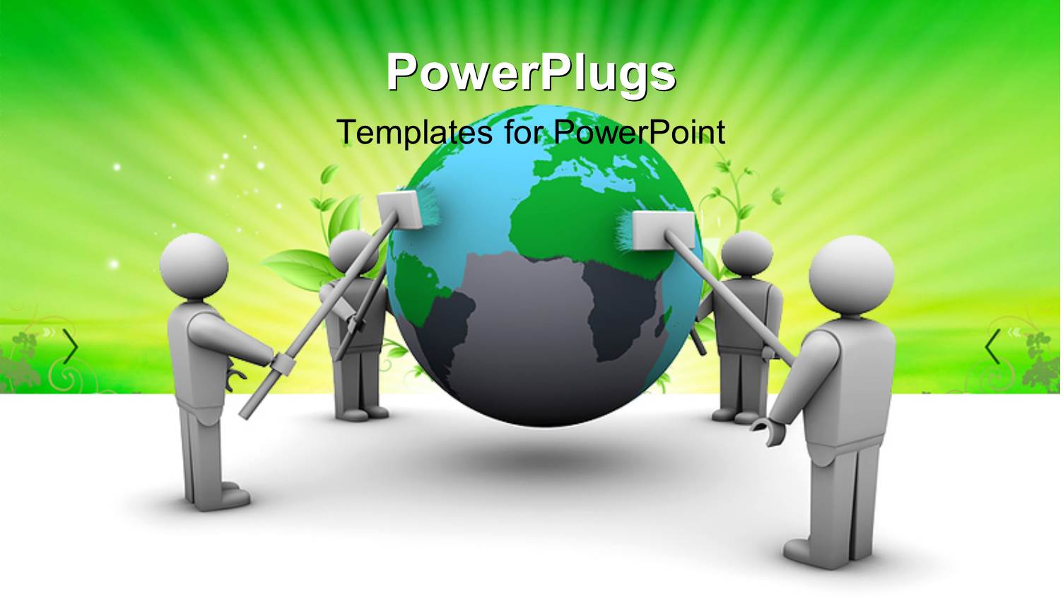 a Greenish Globe with Greenish Background