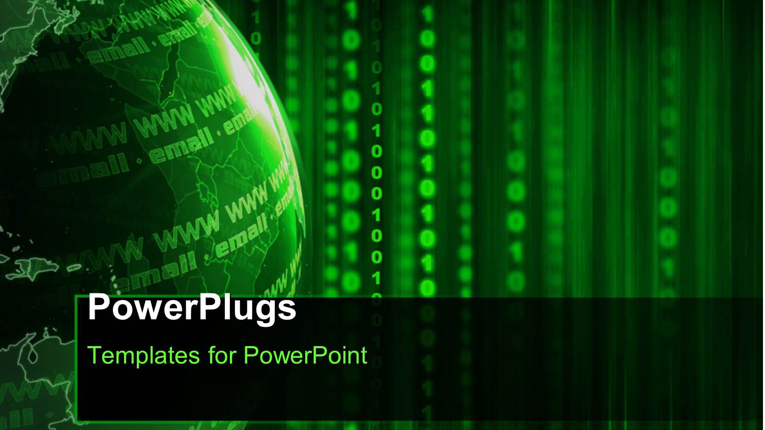 a Greenish Globe with a Lot of Binary Numbers in Background