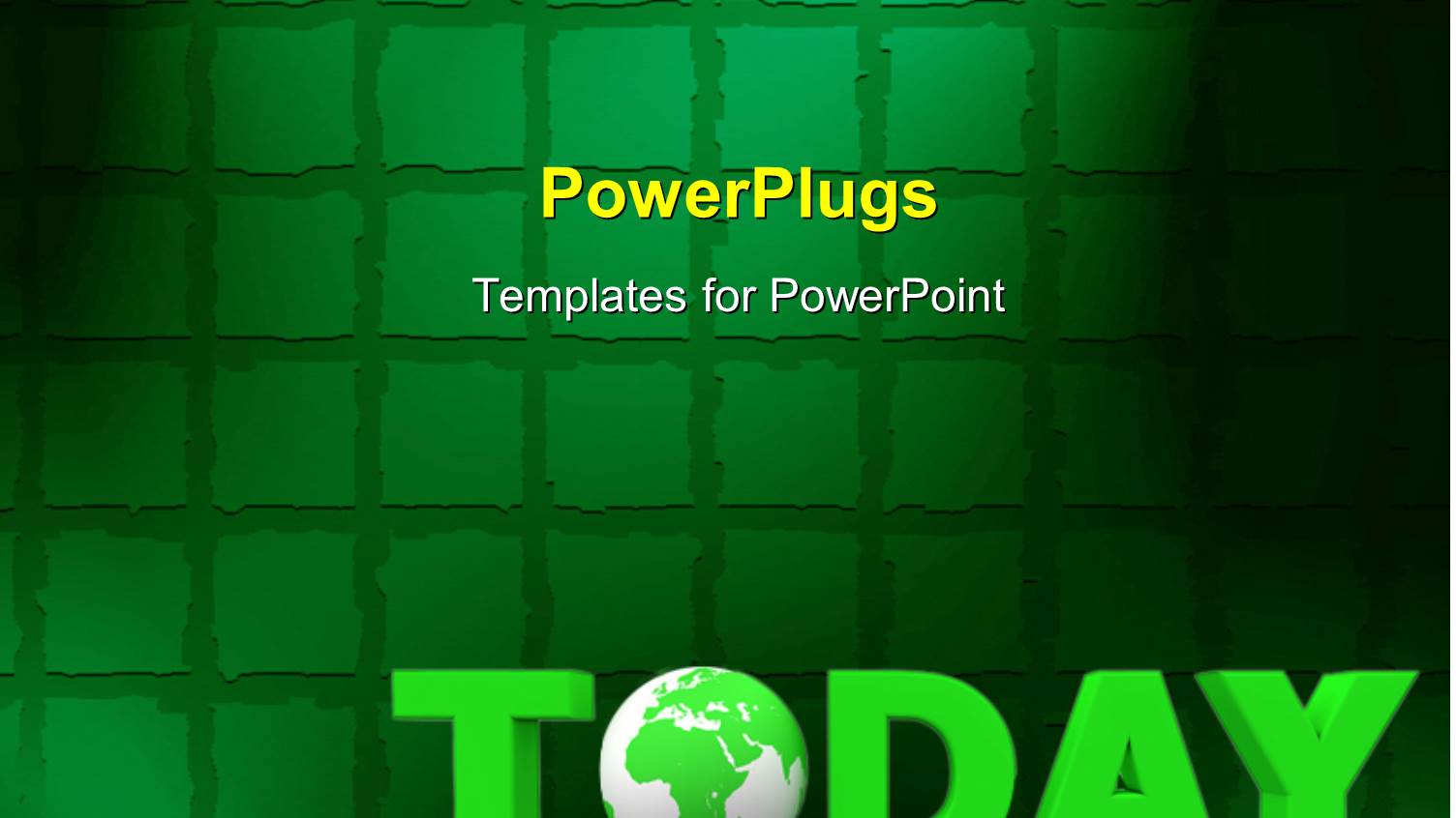 a Greenish Globe with a Number of Squares in the Background