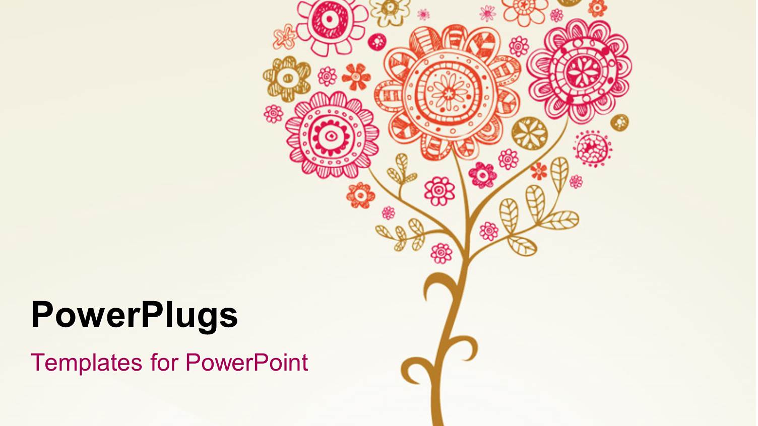 Greeting Card with Floral Design for Wedding or Valentine's Day