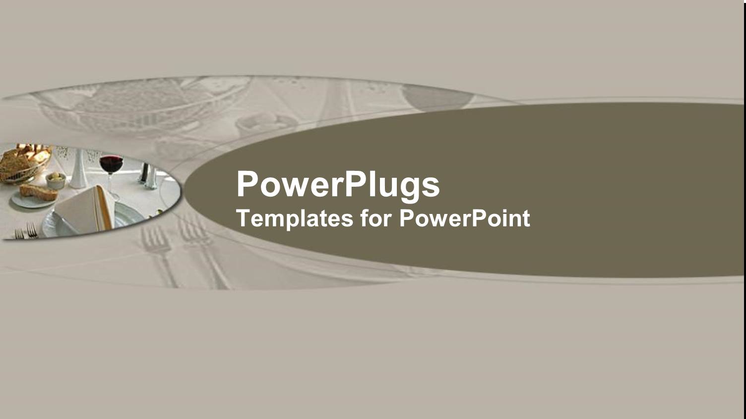 Grey Background with a Hint of Dinner Table Settings