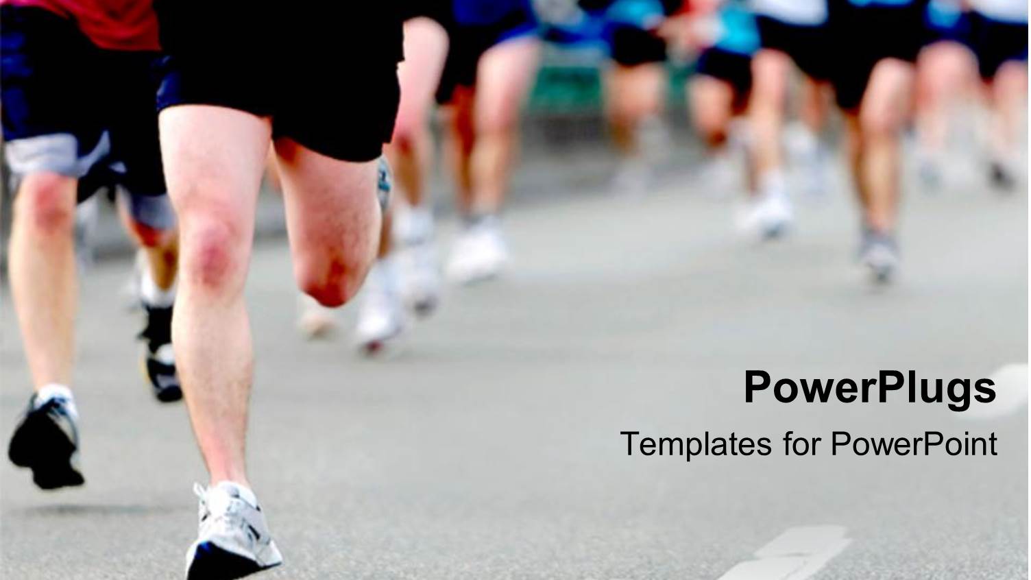 a Group of Athletes Running Together in a Marathon