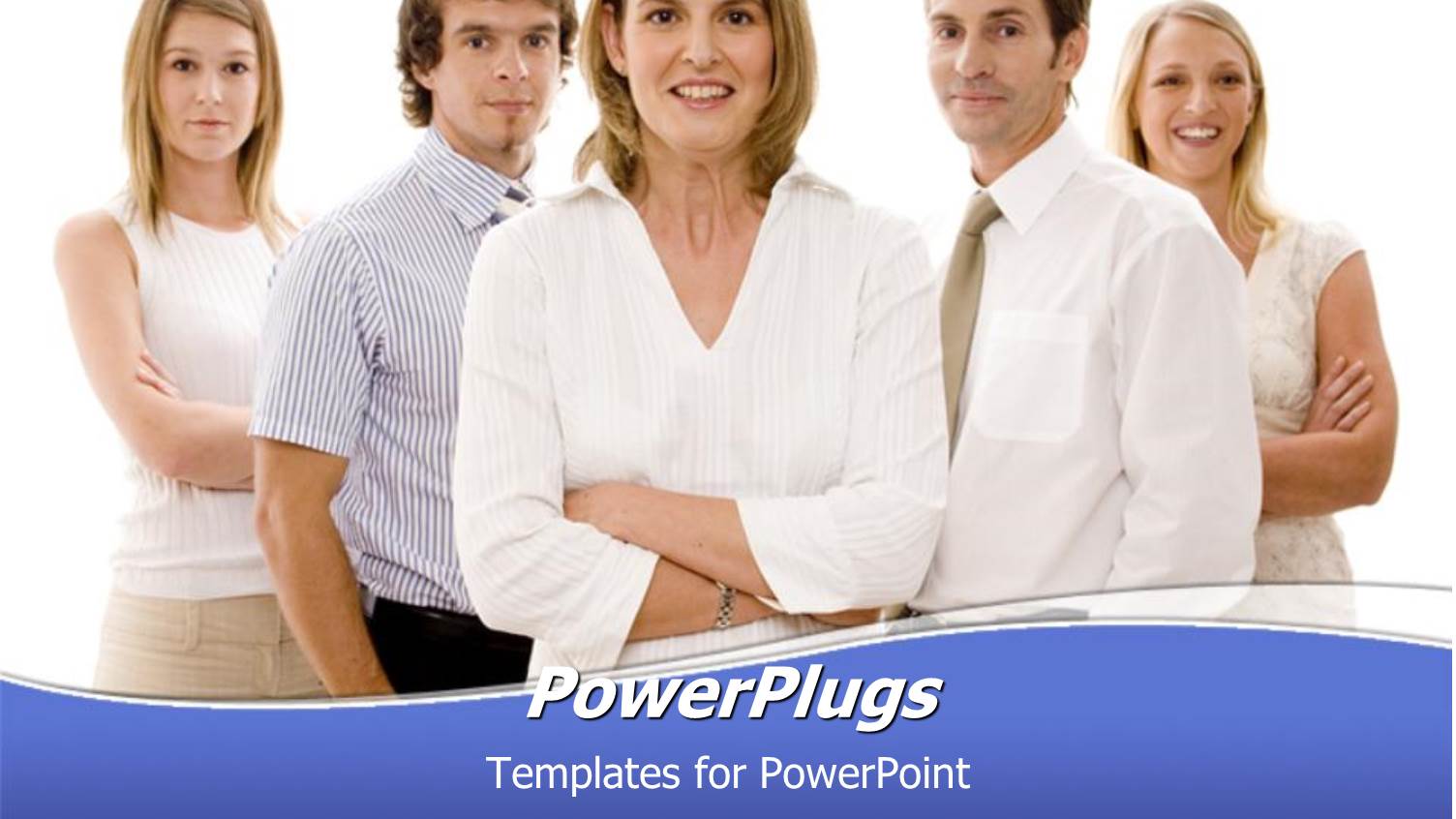 a Group of Businessmen Together Lead by a Woman