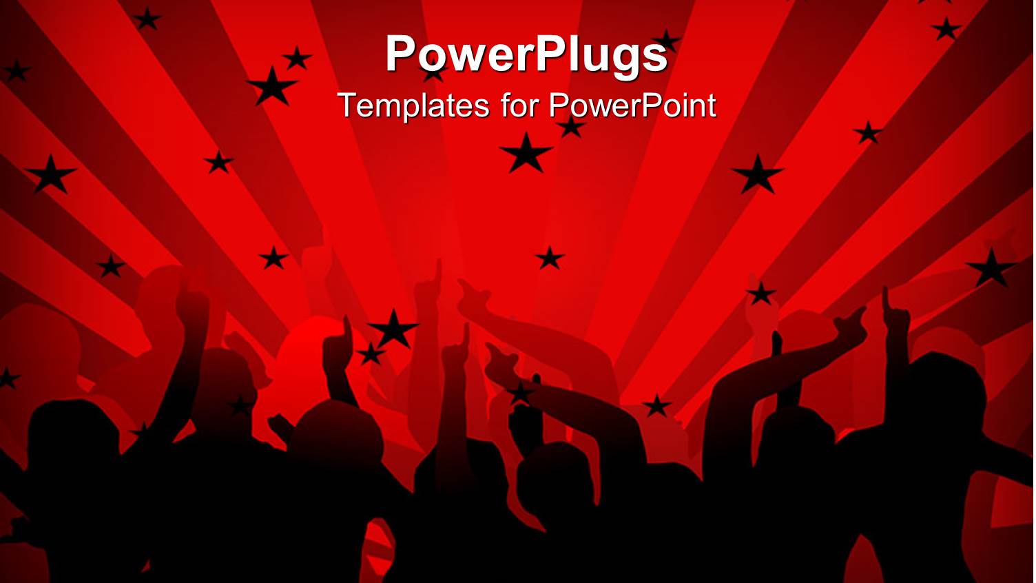 Group of Dancers in Silhouette Dancing on Stage in Front of Red Background