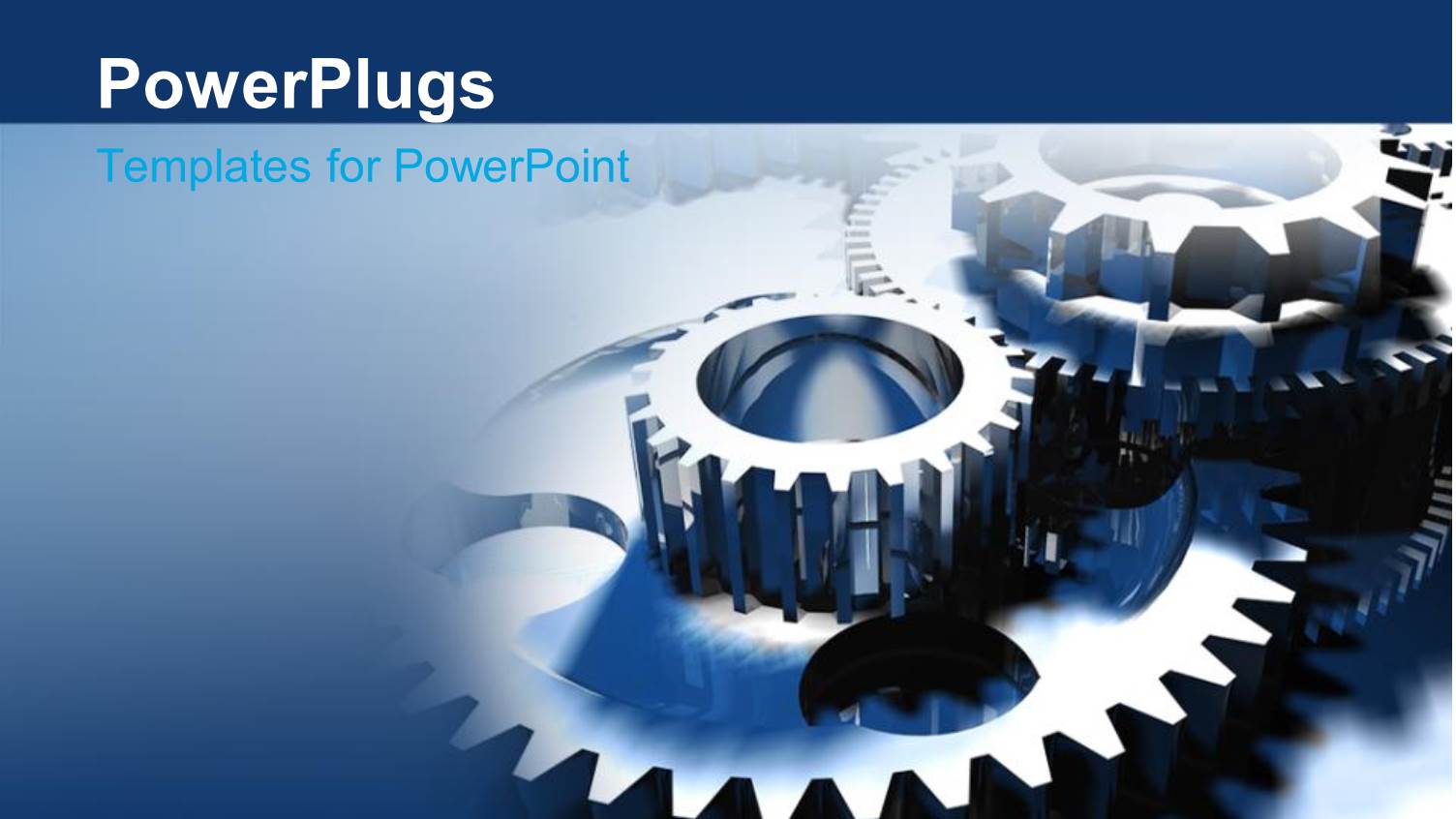 Group of Different Sized Gears on Blue Background