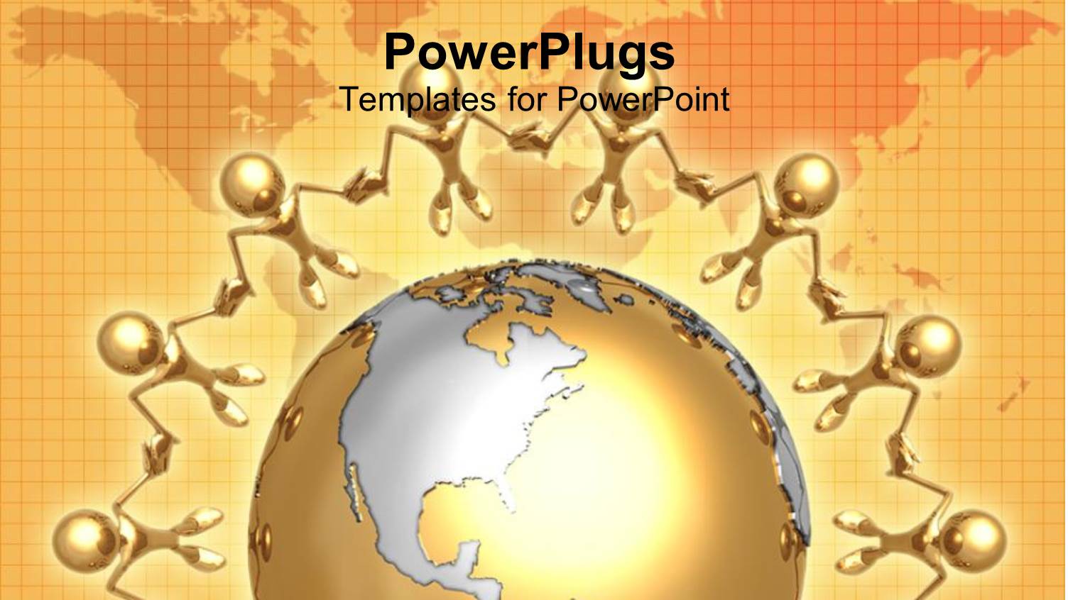 a Group of Figures Encircling the Globe