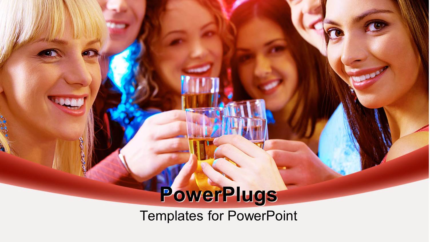 a Group of Friends Drinking Together in a Celebration Mood