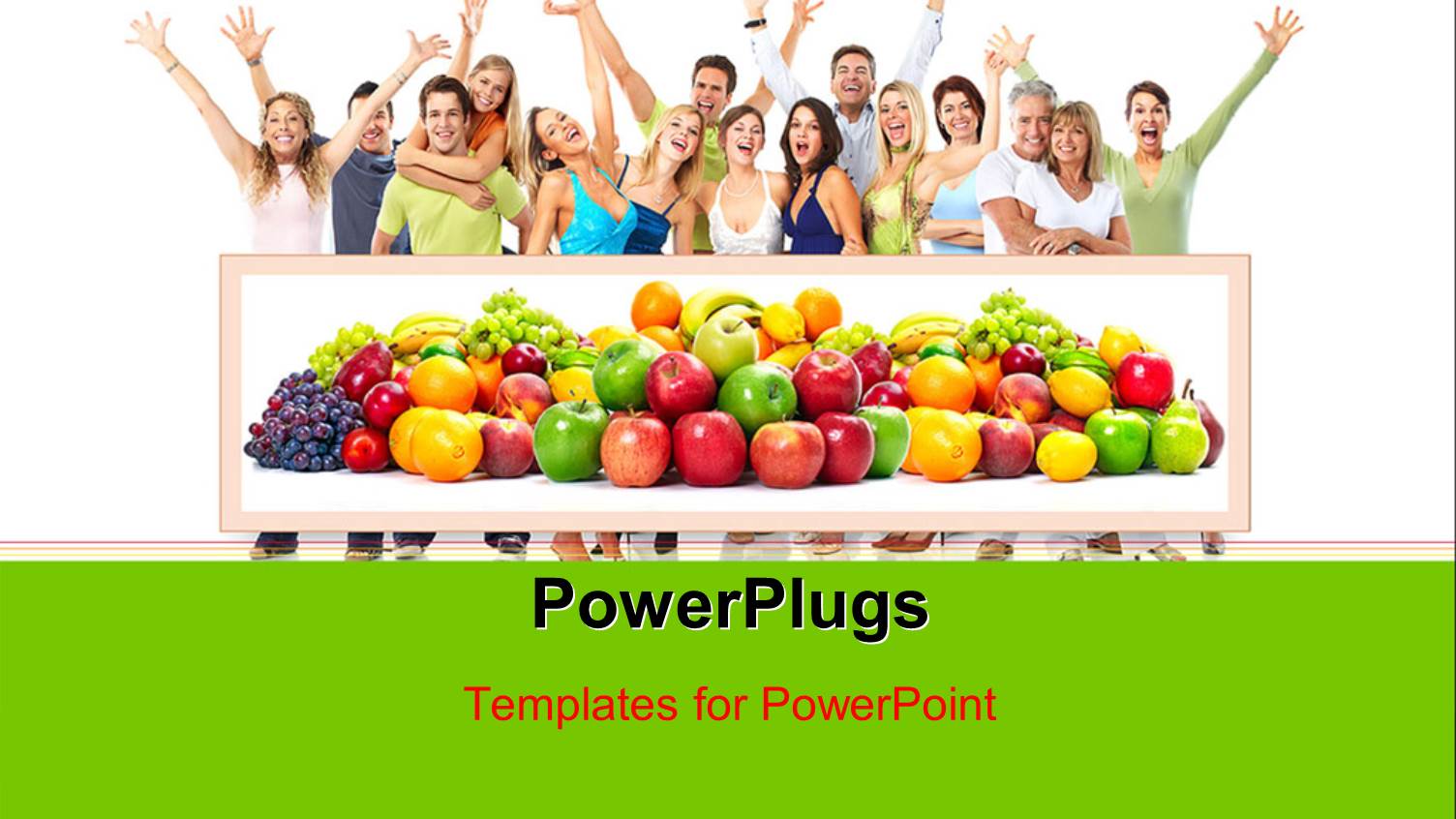 Healthy Living with Fresh Fruits and Happy People Smiling