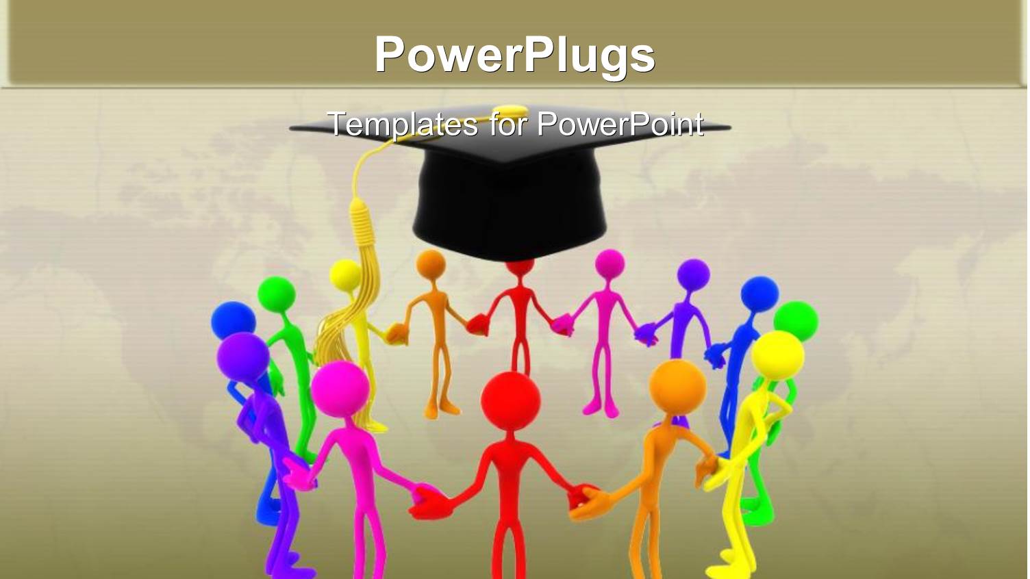 Group Holding Hands Together for Success Graduation every Color