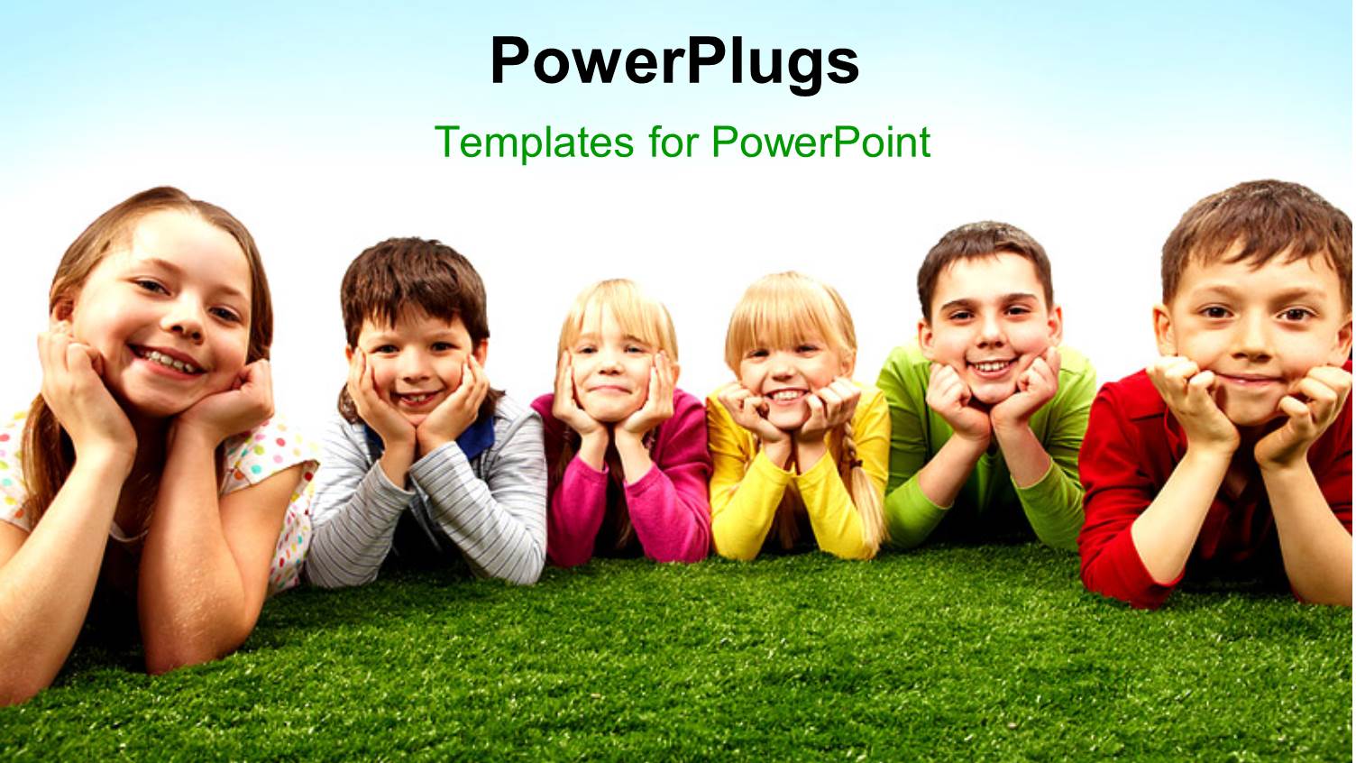 a Group of Kids Lying on the Ground